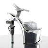 Pleaser - REVOLVER709G Sandaal met enkelband, Paaldans schoenen - Paaldans schoenen - Zilverkleurig Product image